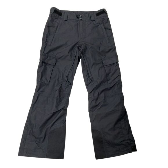 Columbia Cargo Snow Pants Adults Small Short Black Ankle Zip Insulated OmniTech - Picture 1 of 12